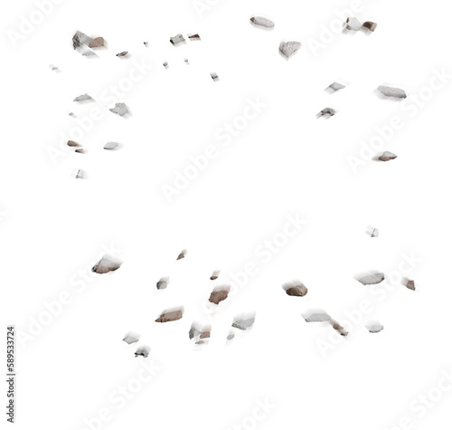 Stone shards splash PNG transparent photo