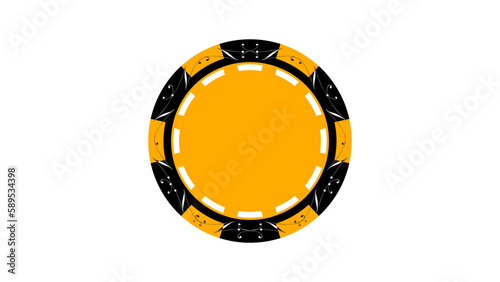 3d rendered colored casino chip