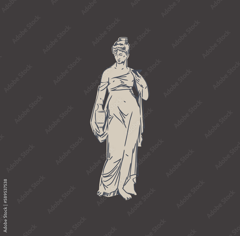 Hand drawn vector abstract outline,graphic,line art greek ancient sculpture statue line art modern drawing.Antique classic statues in trendy bohemian style,outline design concept.Antique statue logo. Hand drawn vector abstract outline,graphic,line art greek ancient sculpture statue line art modern drawing.Antique classic statues in trendy bohemian style,outline design concept.Antique statue logo.