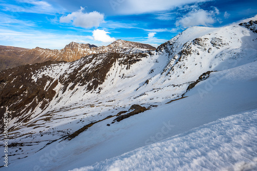 The Mount Mulhacen, the highest peak of the Sierra Nevada mountain range, Spain.
