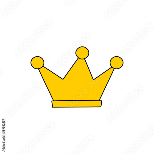 王冠のラフなイラスト