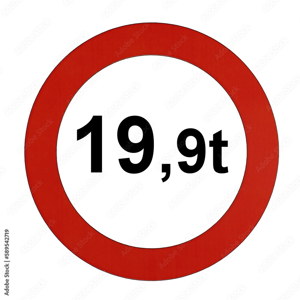 Illustration des Straßenverkehrszeichens Illustration des Straßenverkehrszeichens