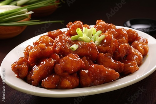 General Tsos chicken, generative AI photo