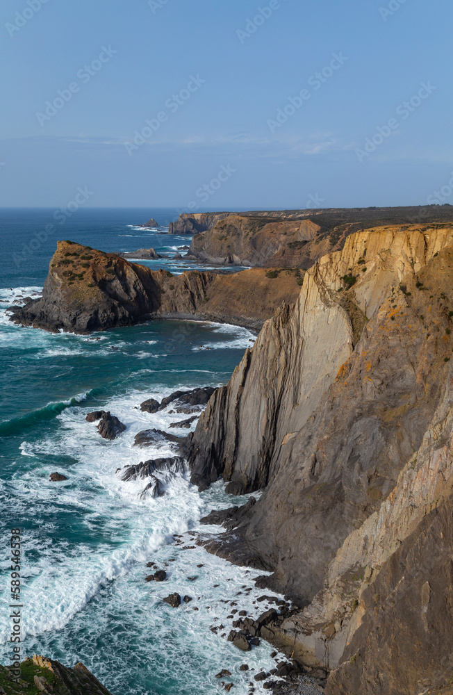 Cliffs in the Algarve West Coast