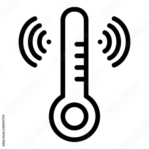 Thermometer line icon
