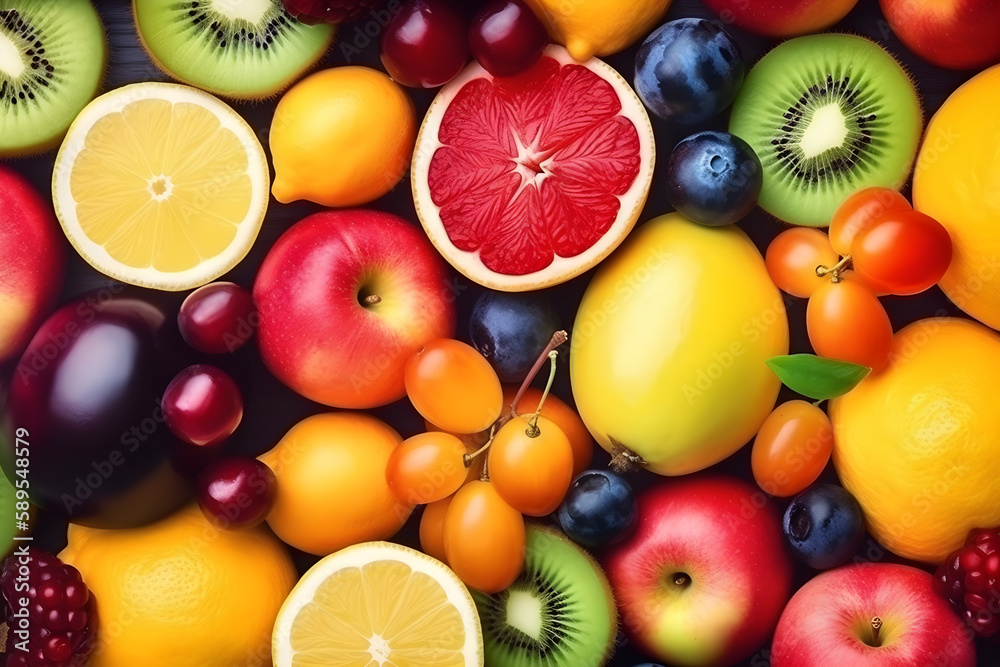 healthy raw fruits,aki generative healthy raw fruits,aki generative