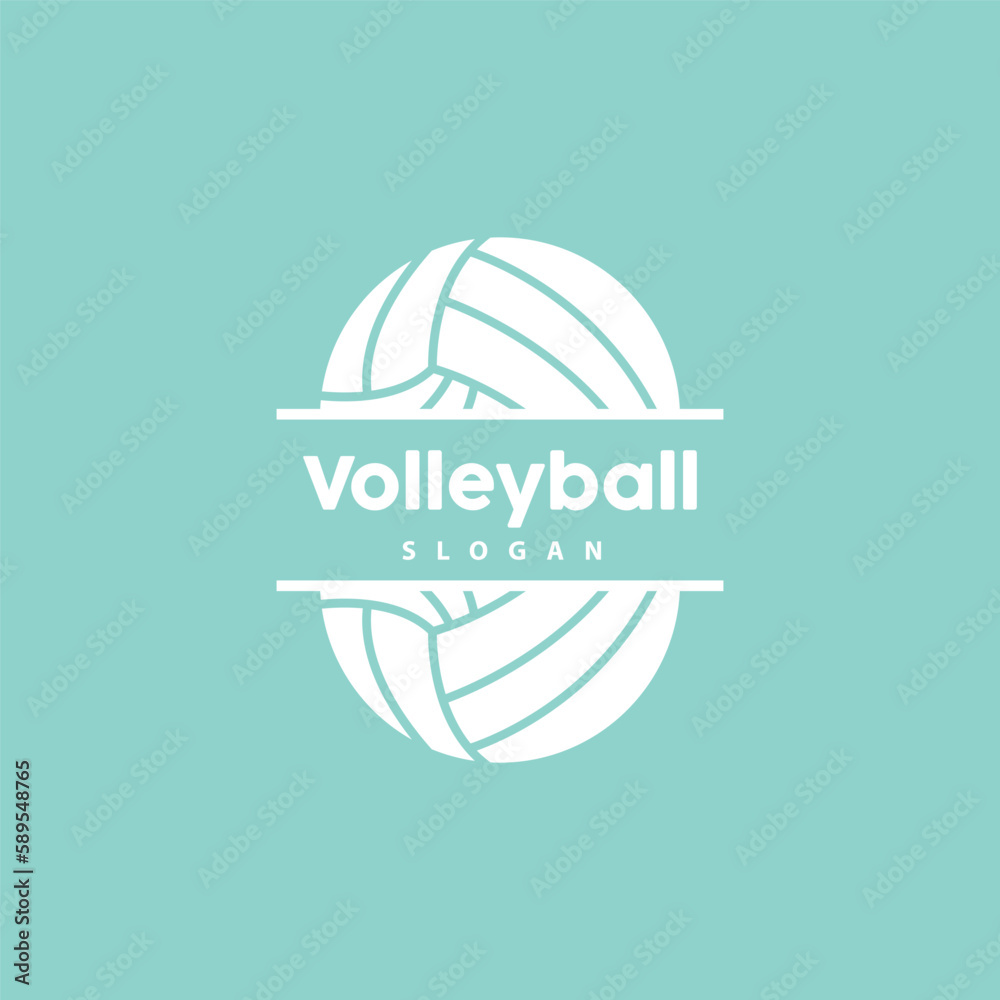 Volleyball Logo, Sport Simple Design, World Sports Tournament Vector, Illustration Symbol Icon Volleyball Logo, Sport Simple Design, World Sports Tournament Vector, Illustration Symbol Icon
