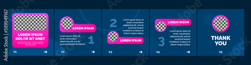 carousel or microblog template for social media posts