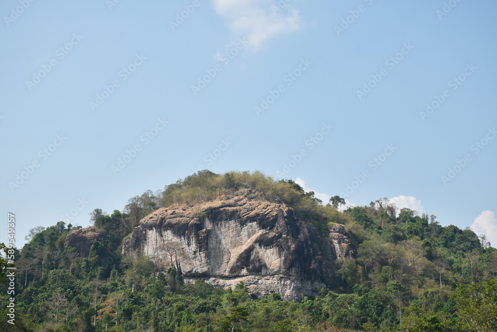 landscape of mountain in sunshine day