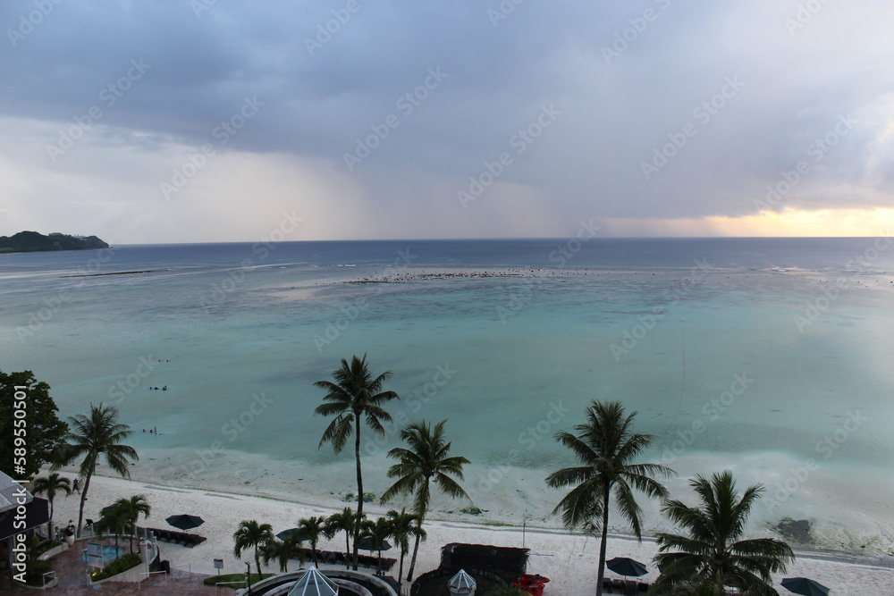 Naklejka premium Tropical Rain