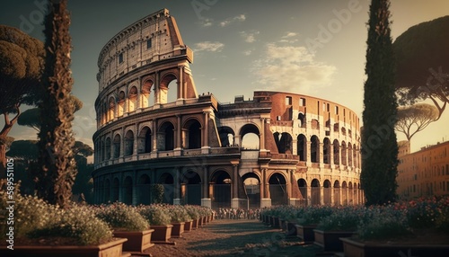 The Majestic Colosseum of Rome: A Cinematic and Unreal Energy Captured in a Stunning Image