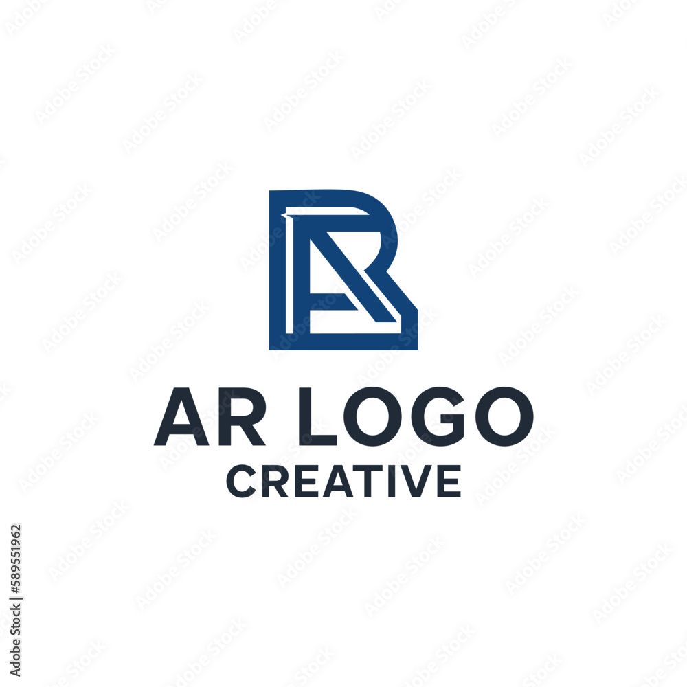 AR Logo Letter Design Vector flat AR Logo Letter Design Vector flat