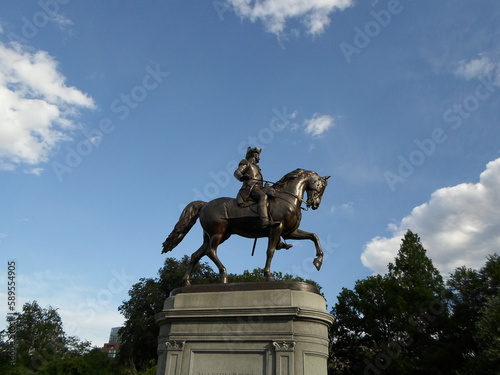 George Washington Statue, Boston Public Garden, Boston, Massachusetts, USA