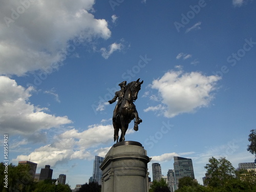 George Washington Statue, Boston Public Garden, Boston, Massachusetts, USA