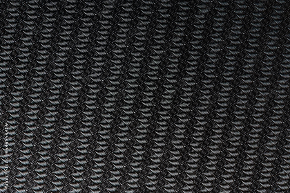 Fototapeta premium Carbon fiber block pattern seamless background