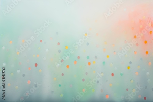 The colorful dots, AI content of Midjourney