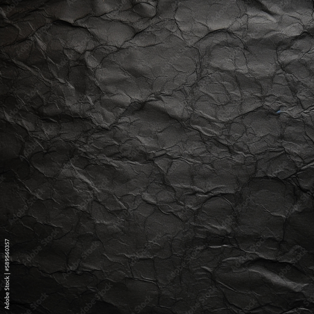 Black paper texture, Crumpled black paper Black paper texture, Crumpled black paper