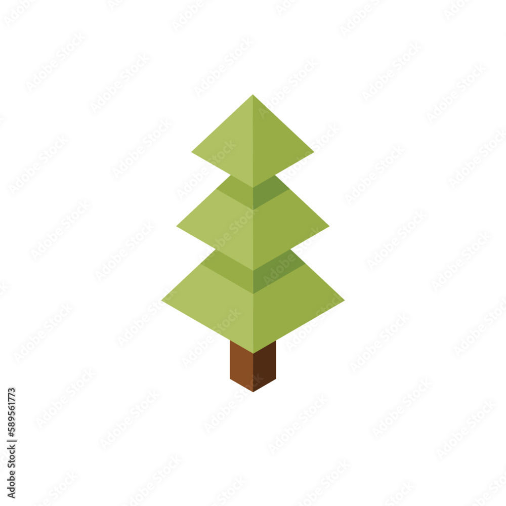 Fototapeta premium Tree Isometric