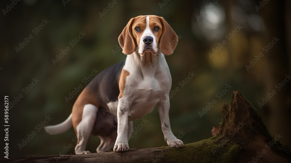 Proud Beagle posing for the camera Proud Beagle posing for the camera