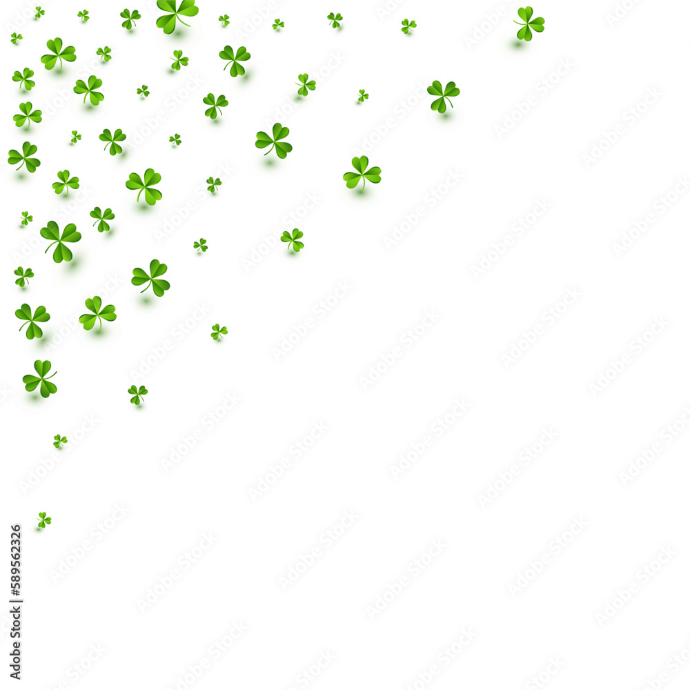 Malachite Clover Minimal Vector White Background. Malachite Clover Minimal Vector White Background.