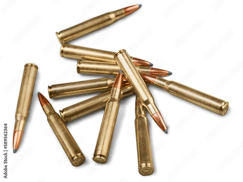 Bullets isolated on white background Bullets isolated on white background