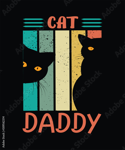 Cat DADDY T-Shirt Design Cat T-Shirt