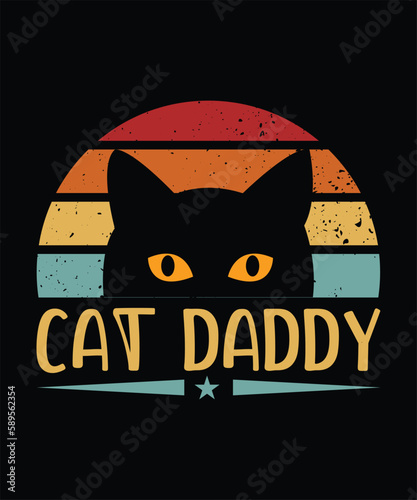 Cat Daddy T-Shirt Design Cat T-Shirt