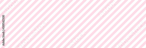 Fotografia, Obraz ピンクと白のストライプ背景