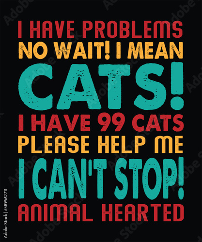 Cats t shirt design and cat t-shirt