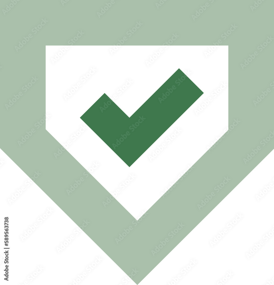 Ícone escudo com check