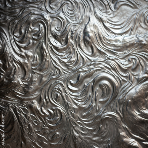 Silvery Shine: A High-Quality Collection of Silver Textures for Designers Generative AI © Adil