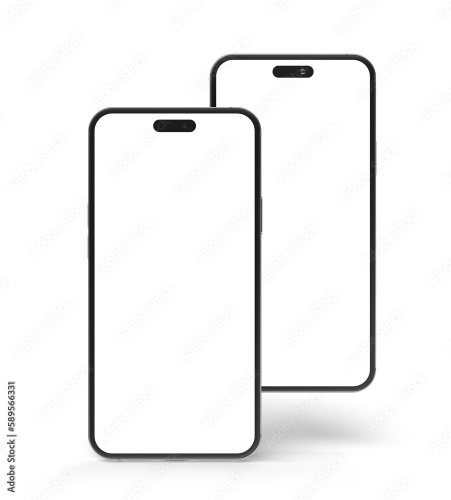 Smartphone realistic 3d render illustration with transparent background Smartphone realistic 3d render illustration with transparent background