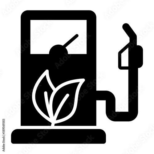 Check this premium quality vector of biofuel station, well designed icon of eco fuel in editable style