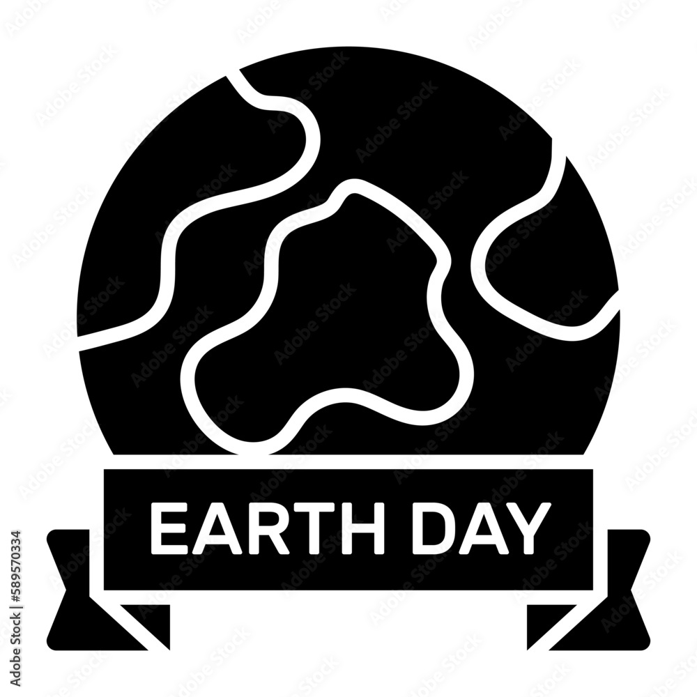 Earth day banner vector design in modern and trendy style isolated on white background Earth day banner vector design in modern and trendy style isolated on white background
