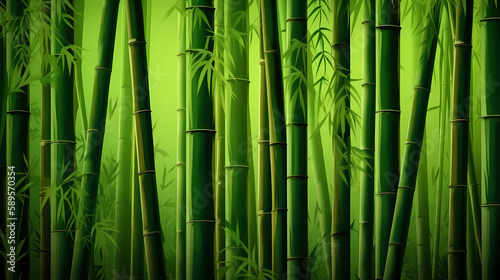 bamboo background. Generative AI