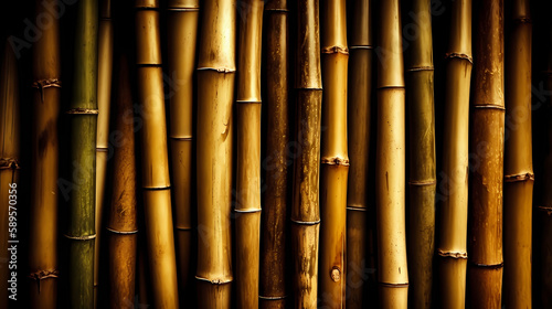 bamboo background. Generative AI