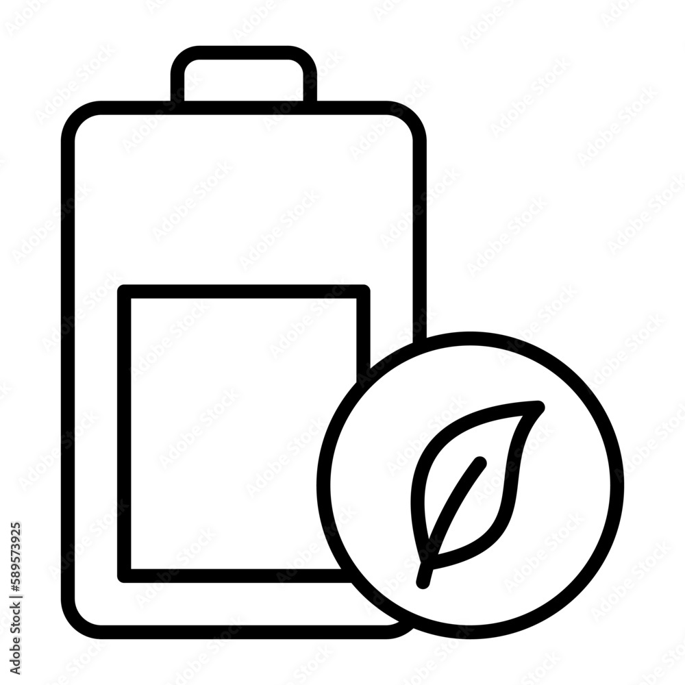 Creatively designed vector of eco battery in editable style, premium icon Creatively designed vector of eco battery in editable style, premium icon