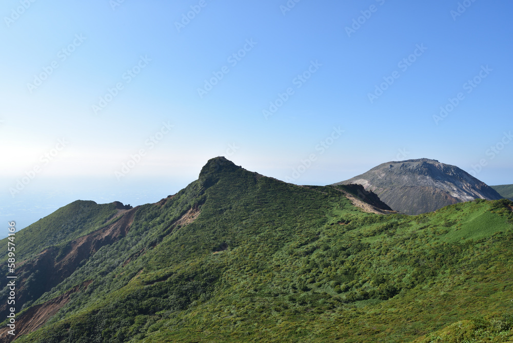 Climbing mountain ridge, Nasu, Tochigi, Japan