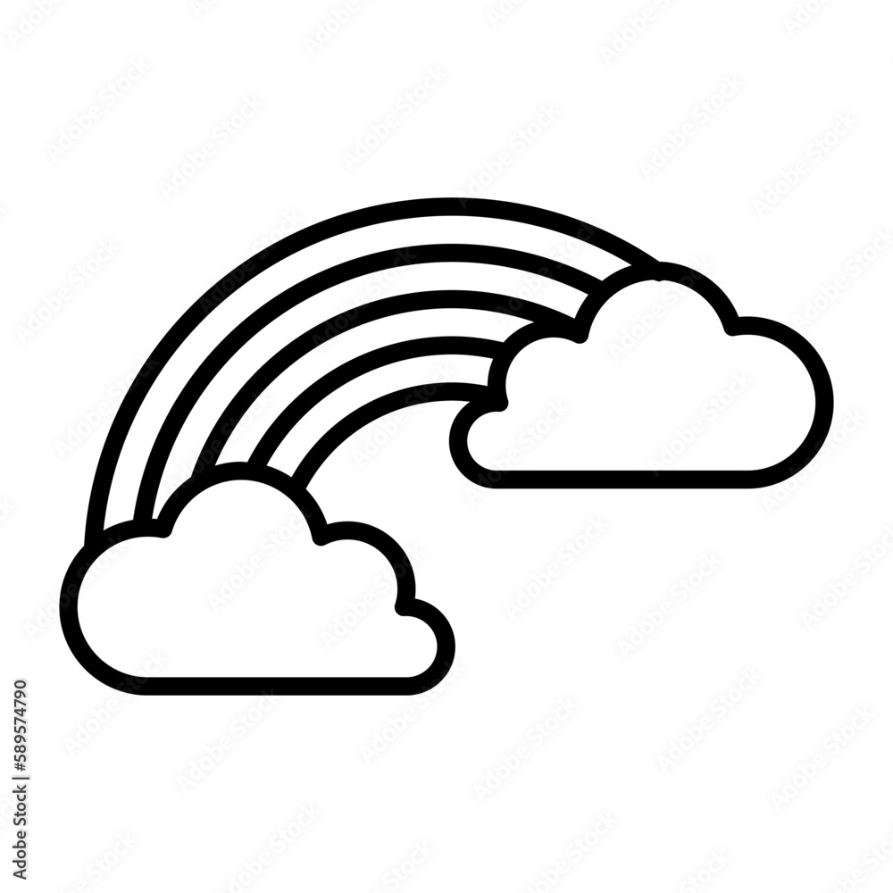 A beautifully designed vector of rainbow in modern style, a meteorological phenomenon icon, download this premium icon A beautifully designed vector of rainbow in modern style, a meteorological phenomenon icon, download this premium icon