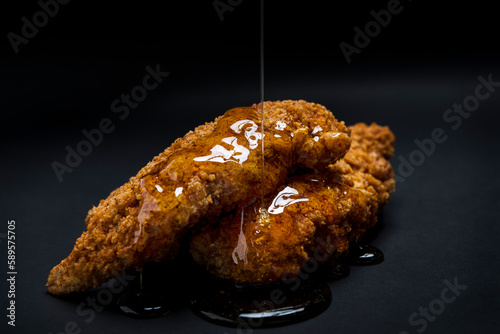 Fired Chicken Tenders with Honey