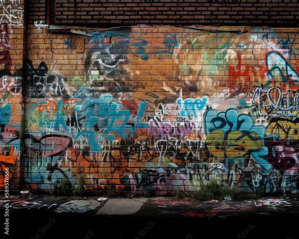 graffiti on the wall graffiti on the wall