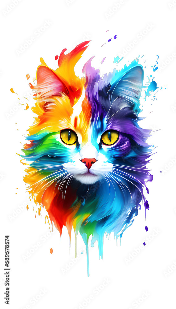  rainbow  cat