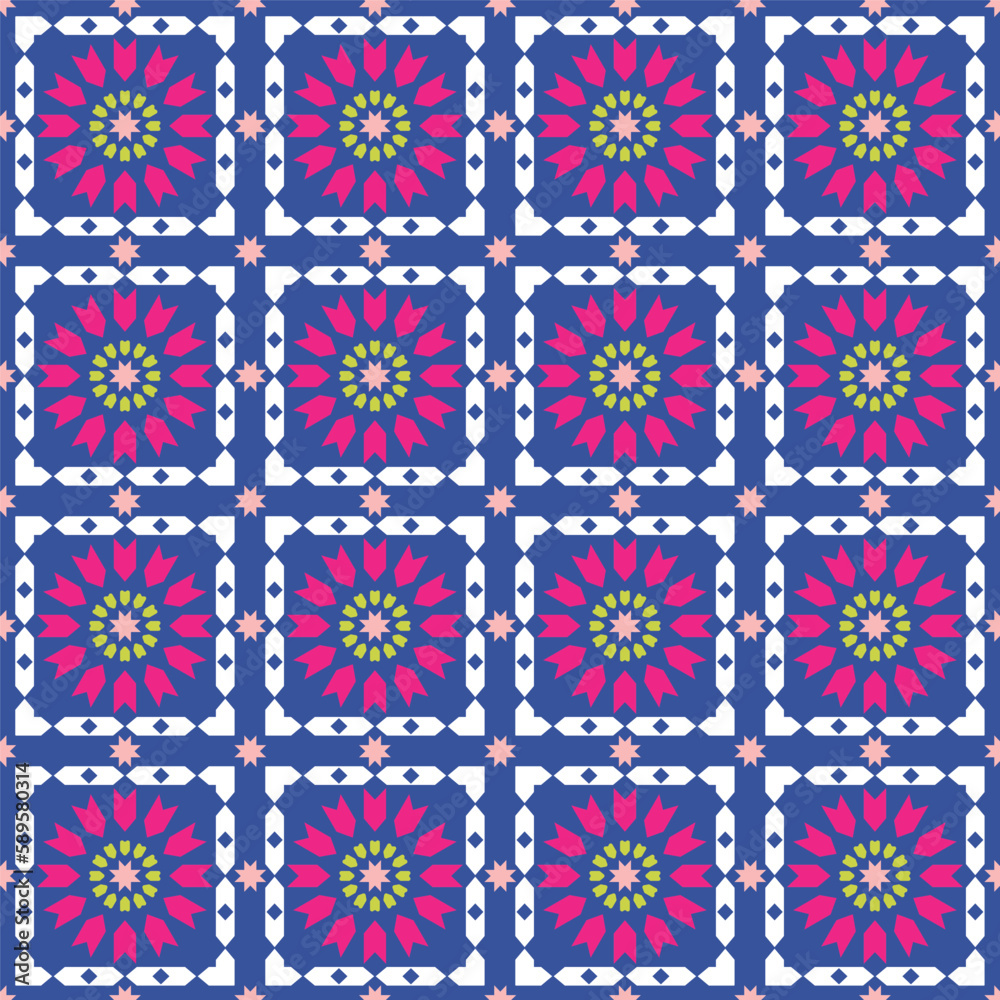 Abstract Retro Quilt Design Seamless Vector Design Trendy Fashion Colors Perfect for Allover Fabric Print or Wrapping Paper Abstract Retro Quilt Design Seamless Vector Design Trendy Fashion Colors Perfect for Allover Fabric Print or Wrapping Paper