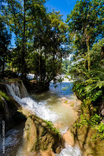 Agua Azul park in Palenque Mexico