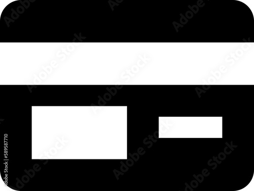 credit card black solid icon
