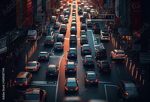 traffic in the city,Generative ai