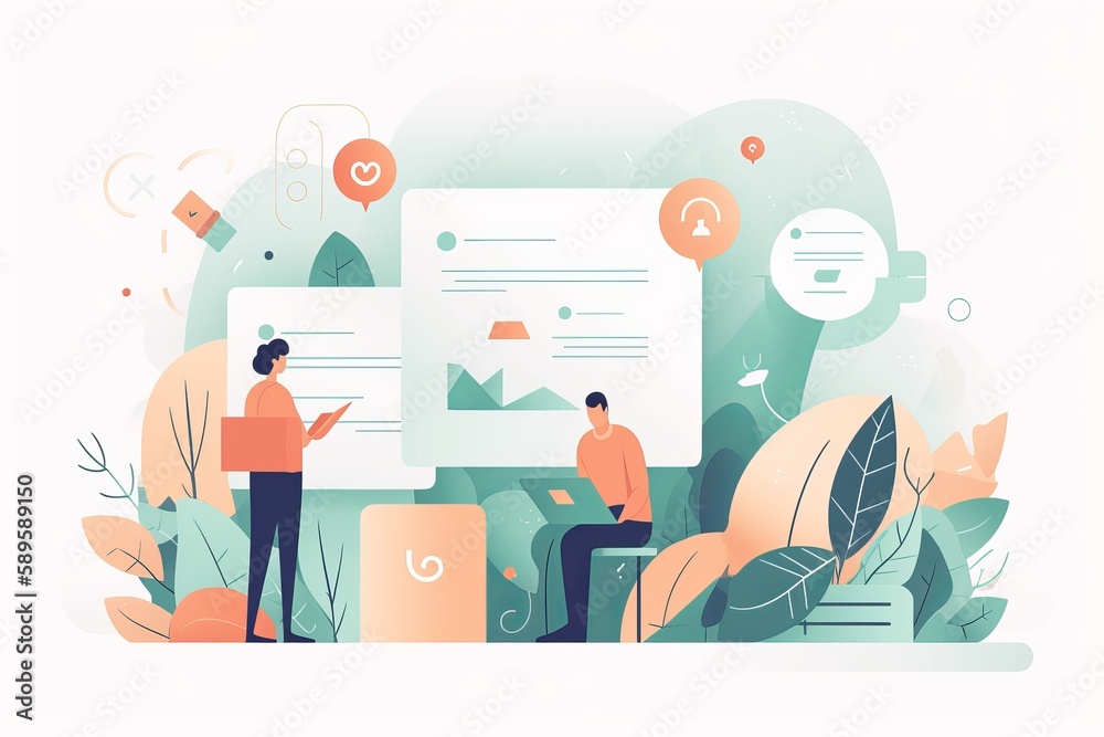 Email Marketing Illustration concept. Email Marketing Illustration concept.