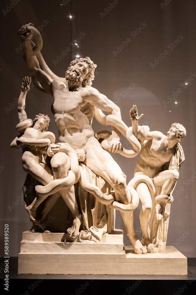 Statue of Laocoon and his sons, famous ancient scultures Property