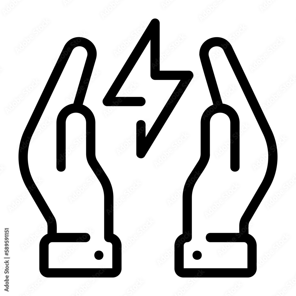 save energy line icon save energy line icon