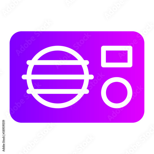 radio gradient icon